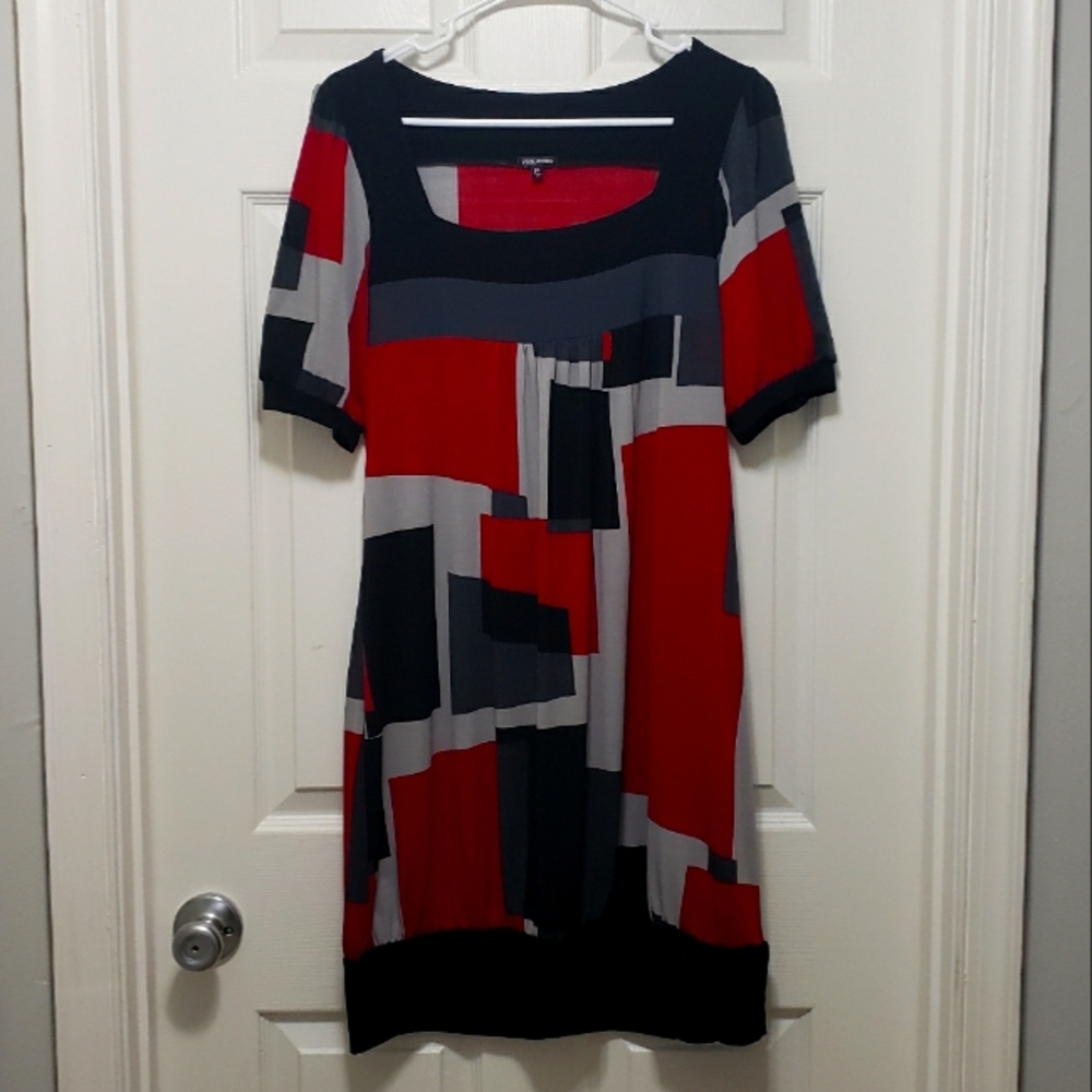 Geometric Print Dress